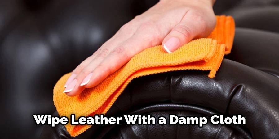 Wipe Leather With a Damp Cloth