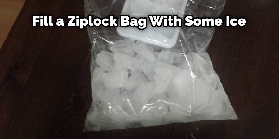 Fill a ziplock bag with some ice
