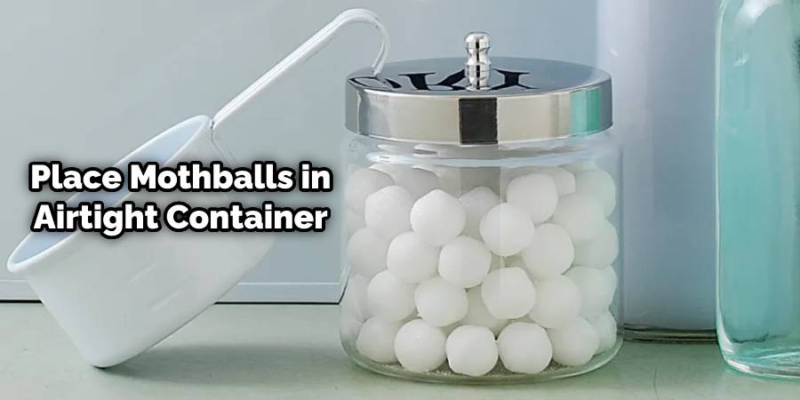 Place Mothballs in an Airtight Container