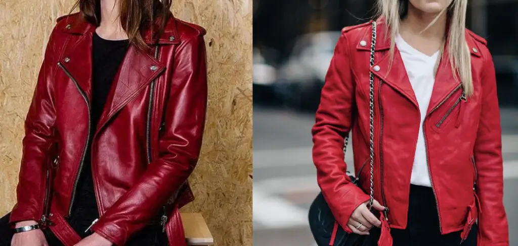 How to Style Red Leather Jacket