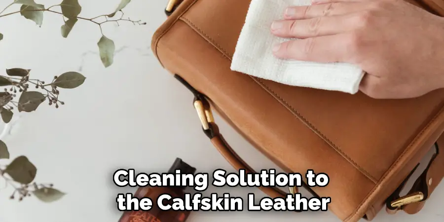 Cleaning Solution to the Calfskin Leather