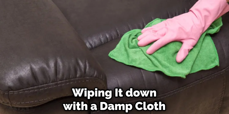 Wiping It down with a Damp Cloth