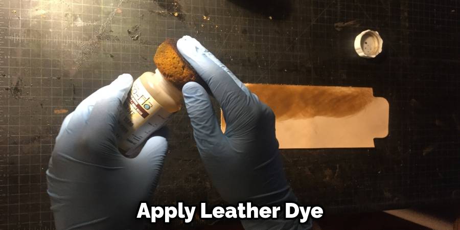 Apply Leather Dye