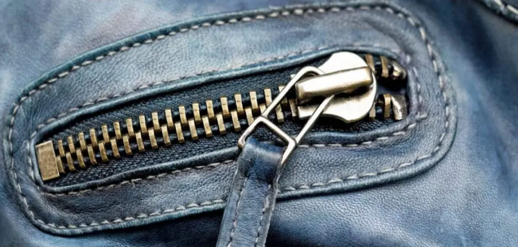 How to Sew a Zipper in Leather