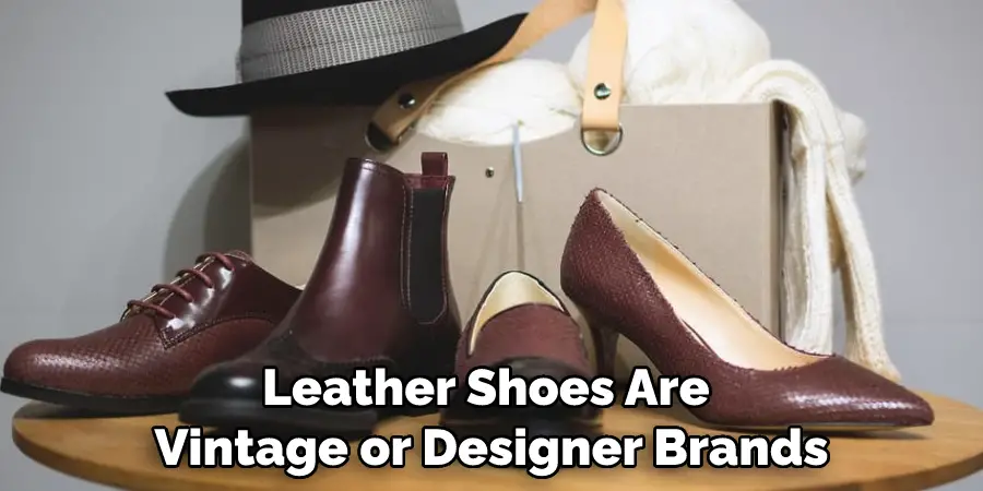 Leather Shoes Are Vintage or Designer Brands