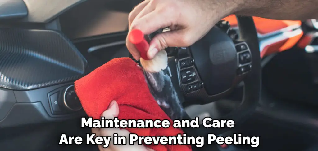 Maintenance and Care Are Key in Preventing Peeling