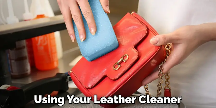 Using Your Leather Cleaner