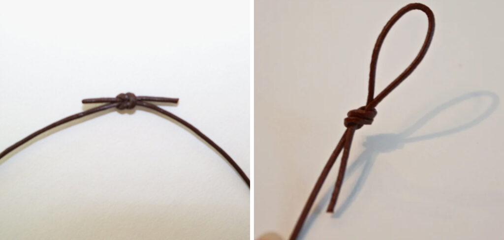 How to Tie a Knot in Leather Cord