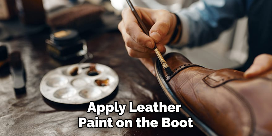 Apply Leather Paint on the Boot