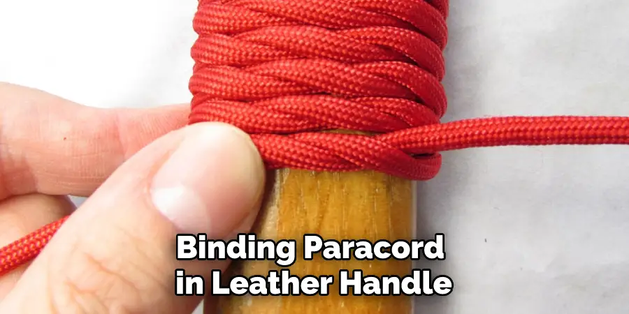 Binding Paracord in Leather Handle