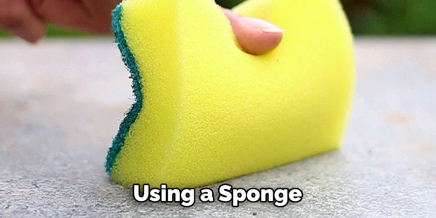 Using a Sponge