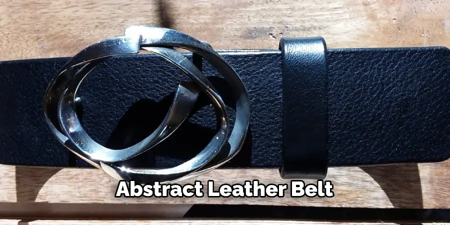 Abstract Leather Belt