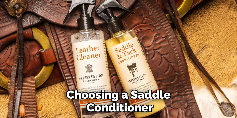 Choosing a Saddle Conditioner