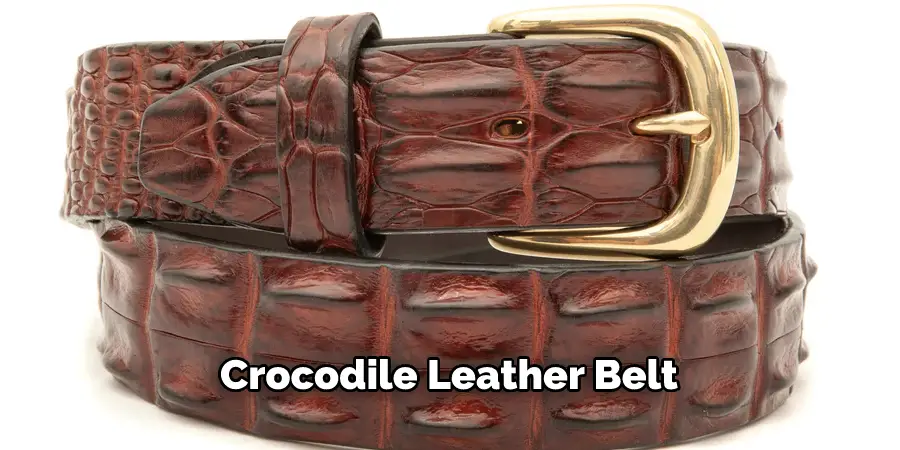 Crocodile Leather Belt