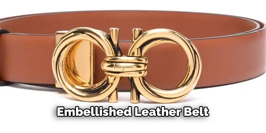 Embellished Leather Belt