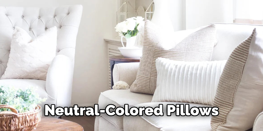 Few Neutral-Colored Pillows