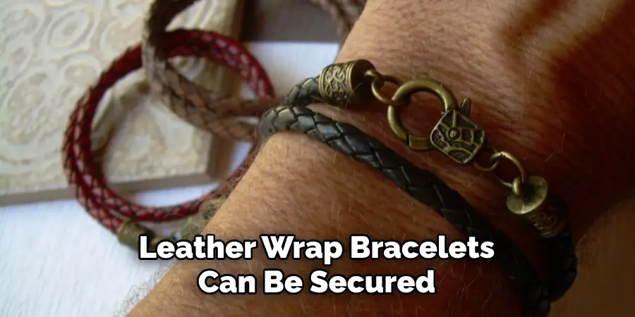 Leather Wrap Bracelets Can Be Secured