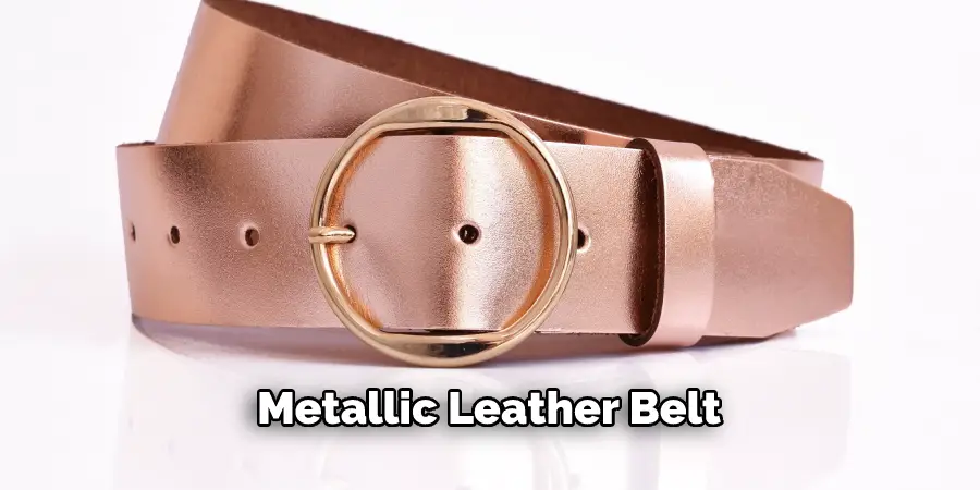 Metallic Leather Belt