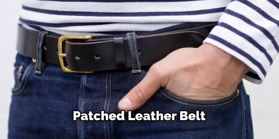 Patched Leather Belt