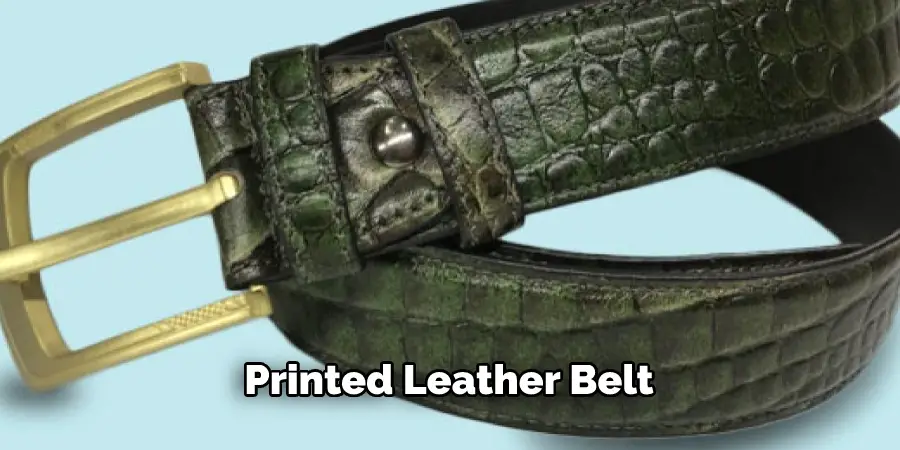 Printed Leather Belt