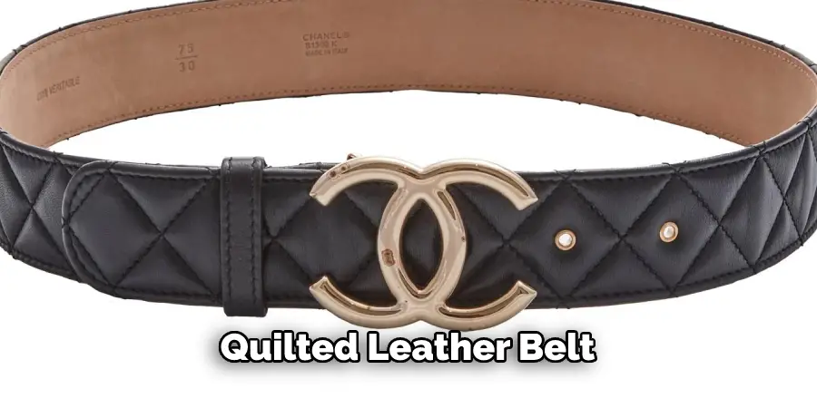 Quilted Leather Belt