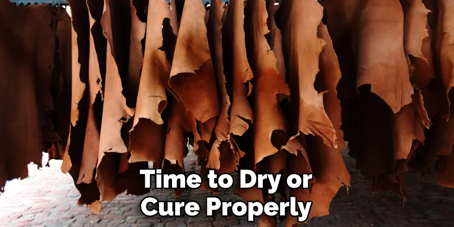 Time to Dry or Cure Properly