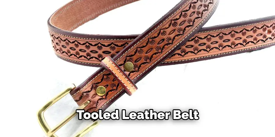 Tooled Leather Belt