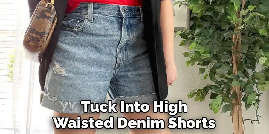Tuck Into High Waisted Denim Shorts