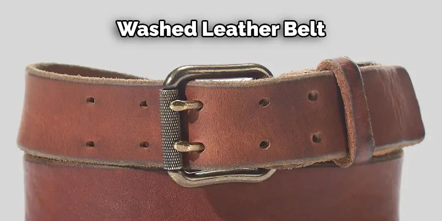 Washed Leather Belt