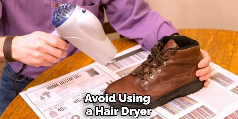 Avoid Using a Hair Dryer
