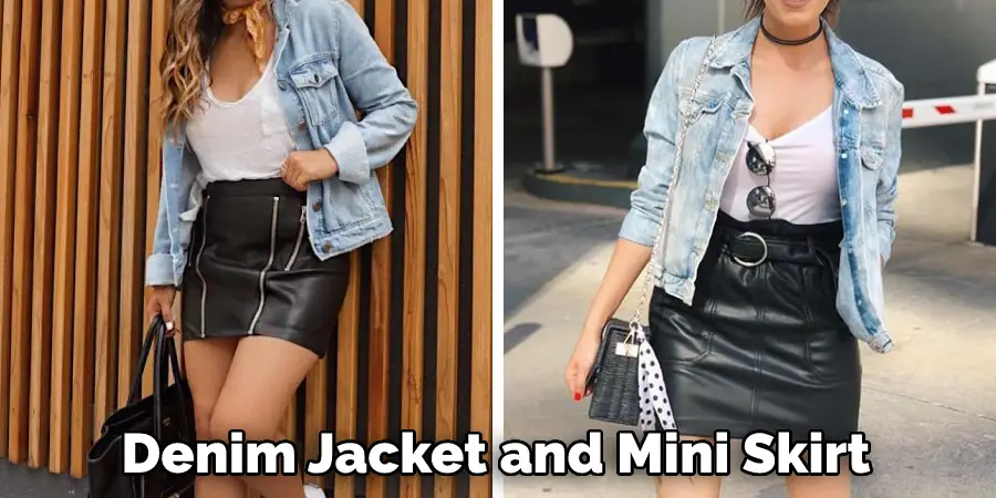 Denim Jacket and Mini Skirt