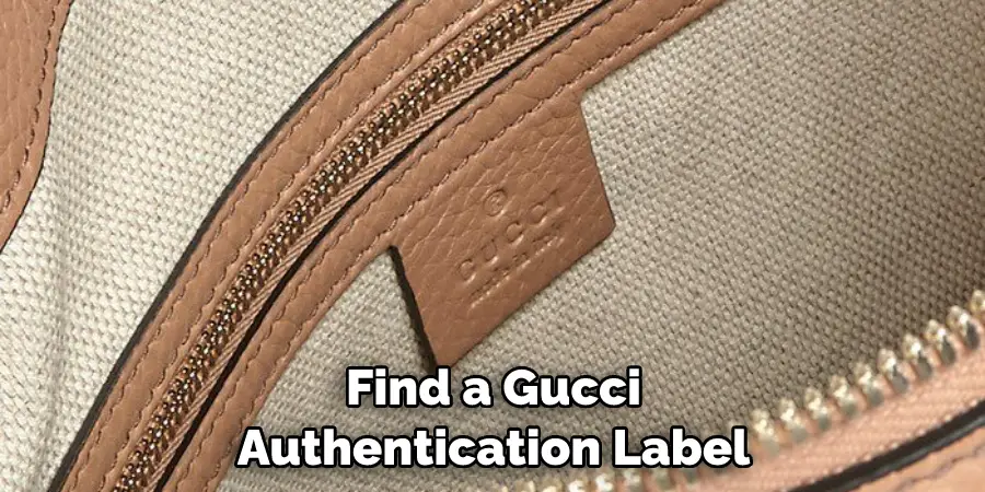Find a Gucci Authentication Label