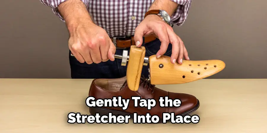 Gently Tap the Stretcher Into Place