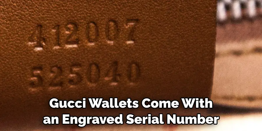 Gucci Wallets Come With an Engraved Serial Number
