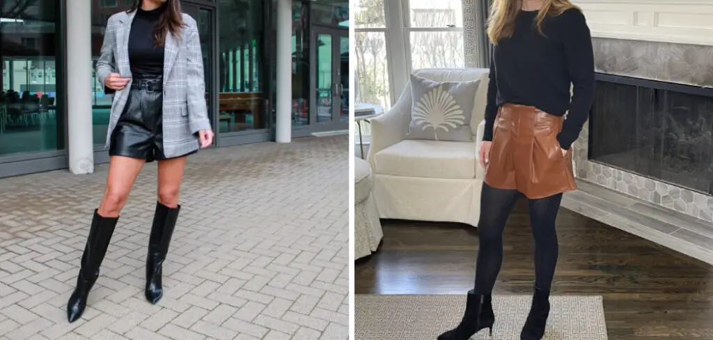 How to Wear Leather Shorts in Winter