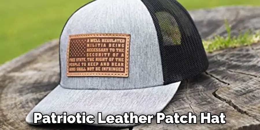 Patriotic Leather Patch Hat