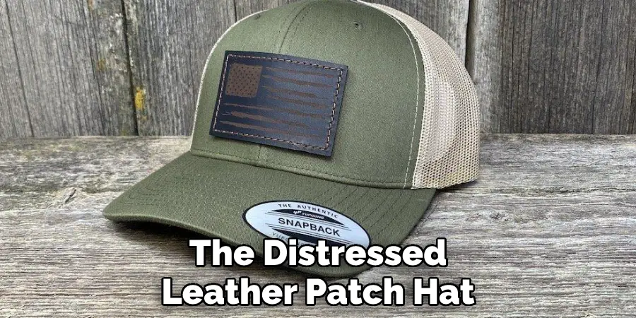 The Distressed Leather Patch Hat