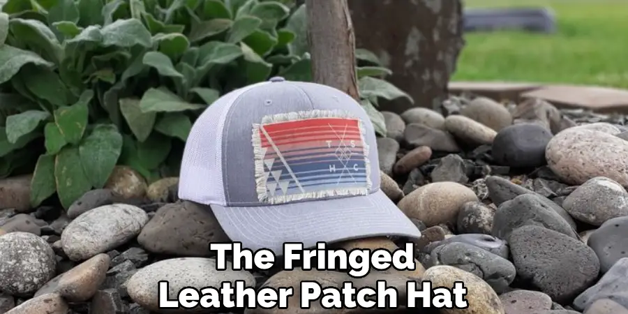 The Fringed Leather Patch Hat