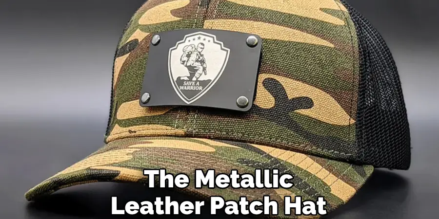 The Metallic Leather Patch Hat