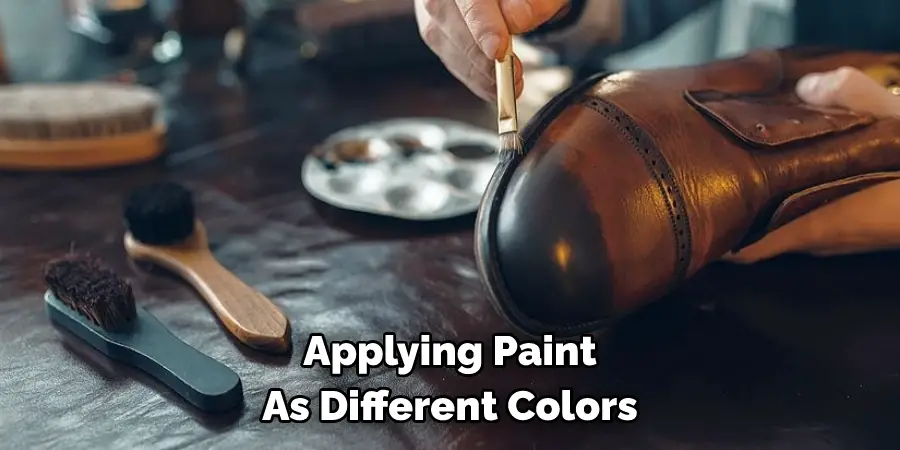 Applying Paint 
As Different Colors