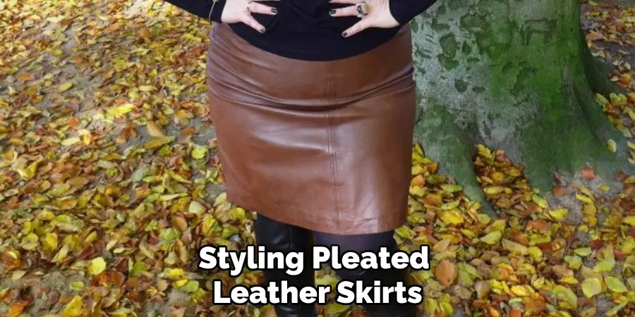 Styling Pleated Leather Skirts