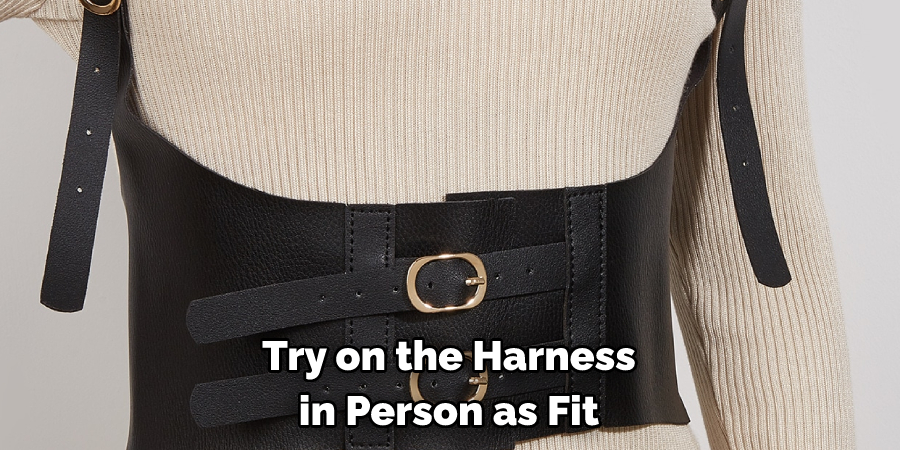  Try on the Harness in Person as Fit