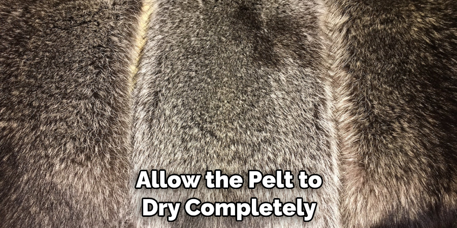 Allow the Pelt to Dry Completely