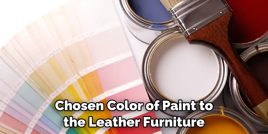 Chosen Color of Paint to the Leather Furniture