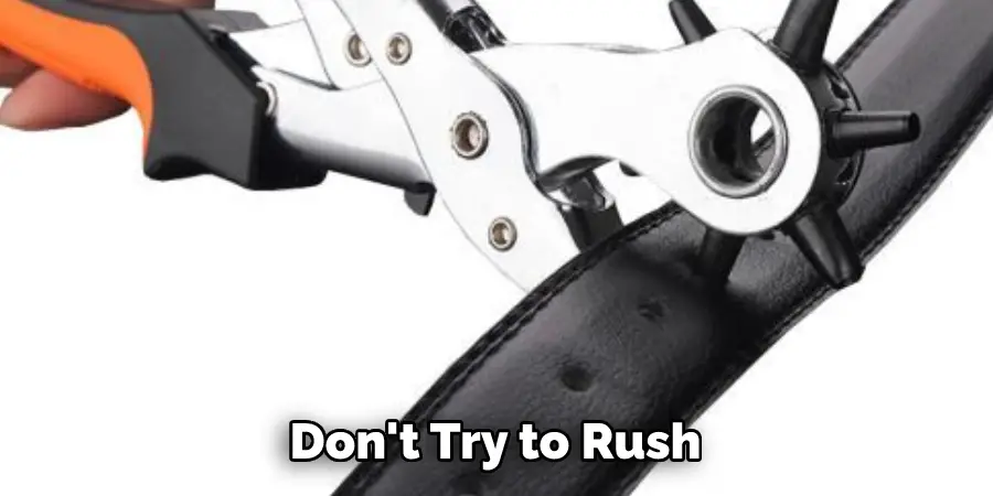 Don't Try to Rush 
