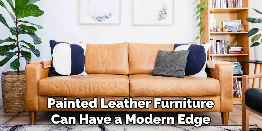 Painted Leather Furniture Can Have a Modern Edge