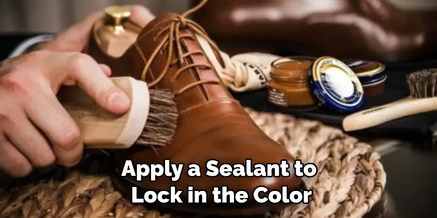 Apply a Sealant to Lock in the Color