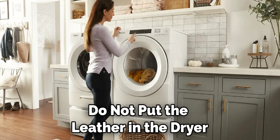 Do Not Put the Leather in the Dryer