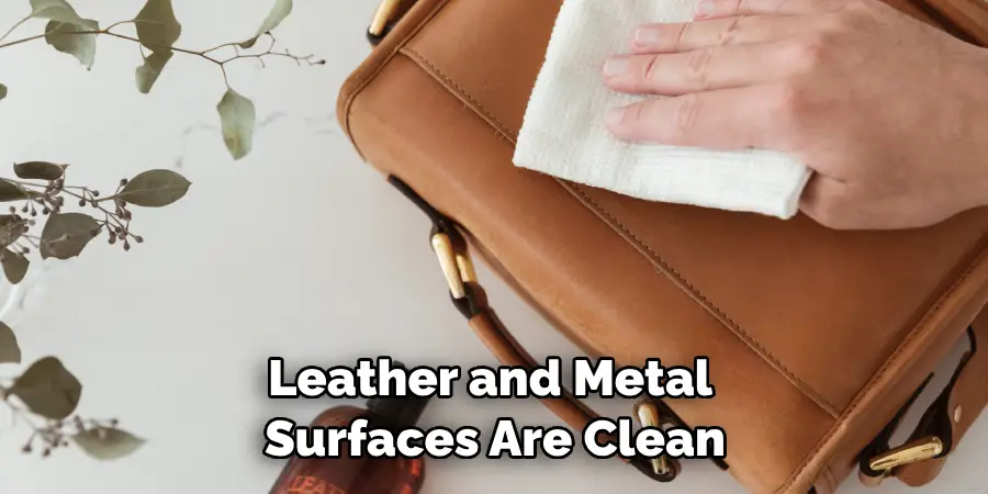 Leather and Metal Surfaces Are Clean