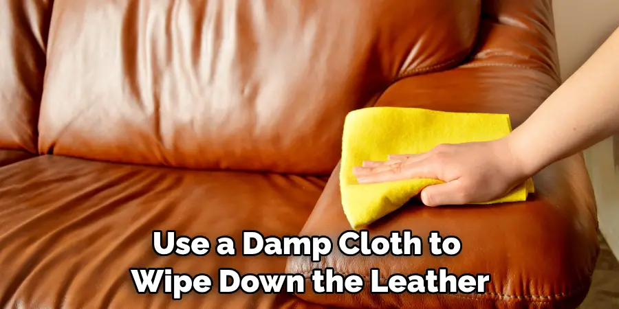 Use a Damp Cloth to Wipe Down the Leather
